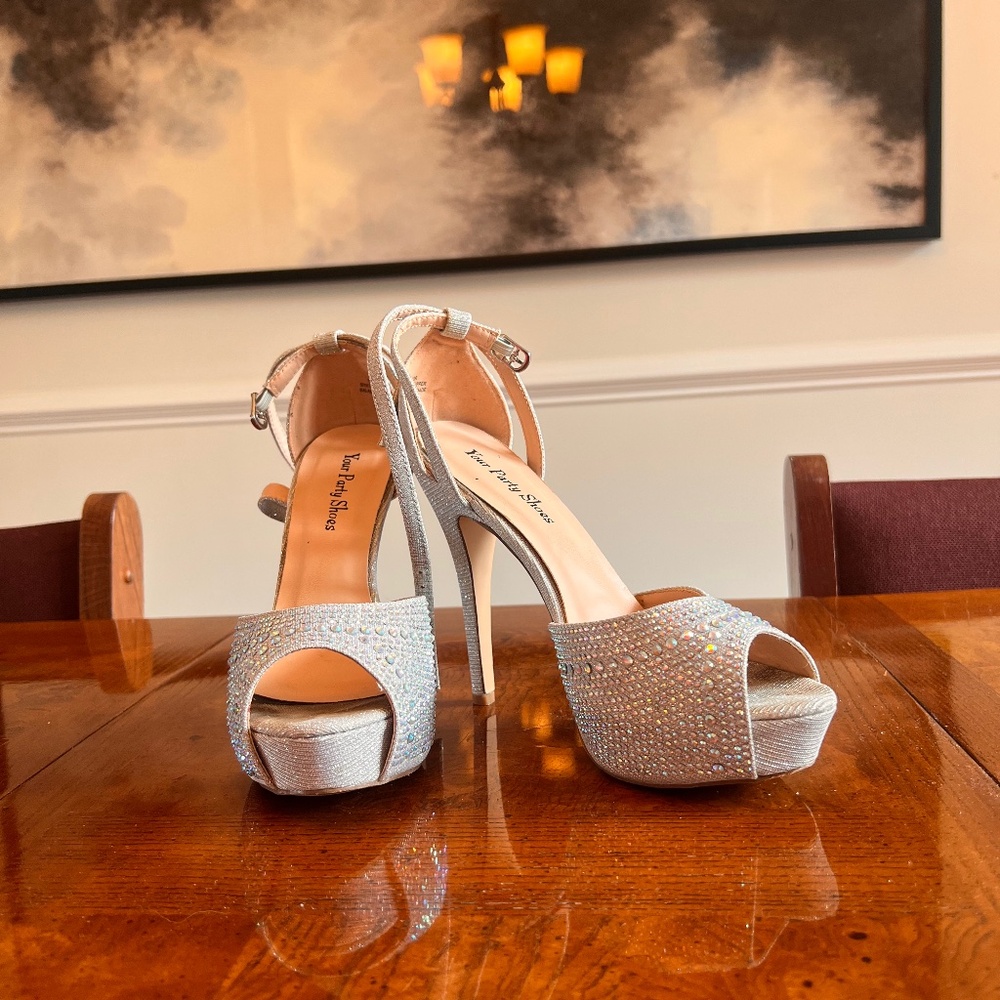 Silver Yard Party Shoes